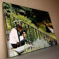 your photo on canvas
